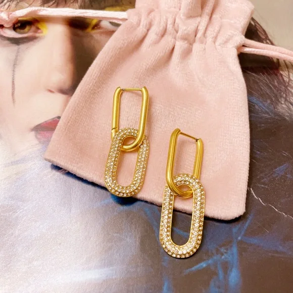 18k Gold Plated Earrings - Picture 1 of 4